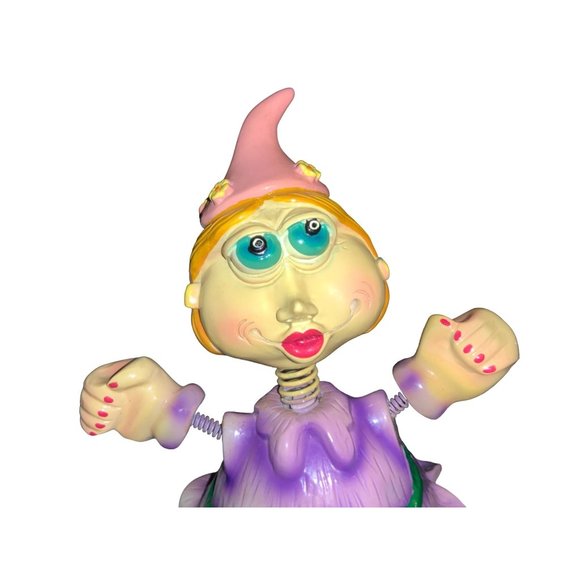 Wobbly Dancing Lady Bobblehead Spring Figurine Bobble Head - Picture 2 of 13